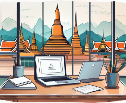 A classroom setting with teaching aids