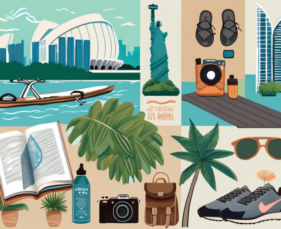 Six different recreational activities such as a bicycle near a park