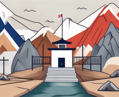 A schoolhouse with a thai flag