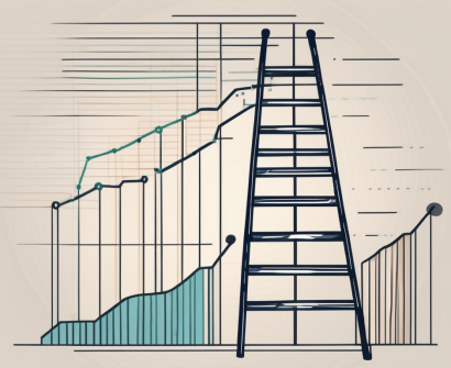 A ladder with nine rungs