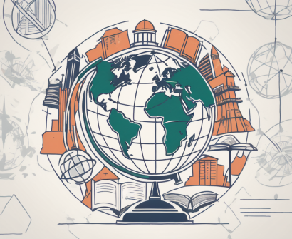 A globe with south africa highlighted