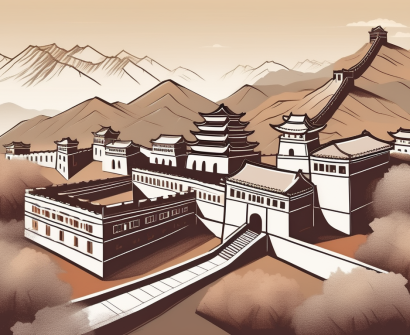 Several different stylized school buildings representing various international schools