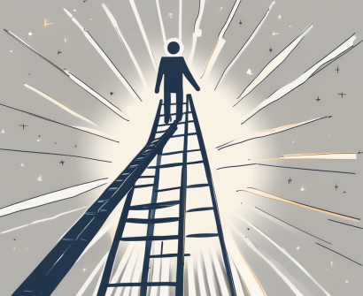 A ladder with eight rungs