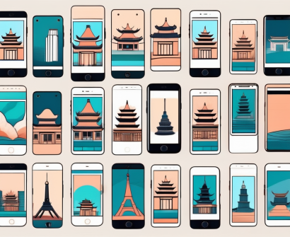 A variety of smartphones displaying different instagram posts related to teaching materials