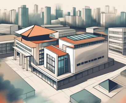 A diverse array of international school buildings from various countries