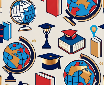 A globe with various iconic international landmarks