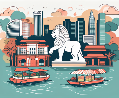 Various singaporean landmarks