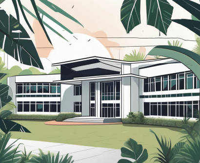 A modern international school building in thailand