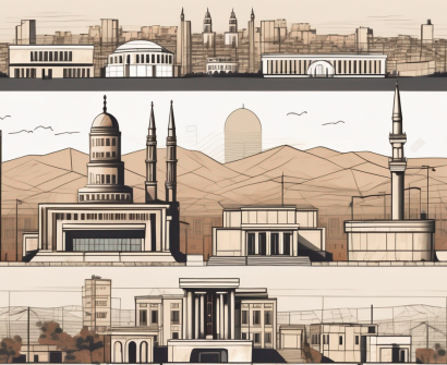 Five distinct school buildings