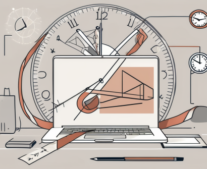 A laptop with an online learning interface on the screen