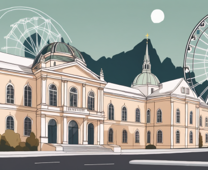 A quaint international school building in vienna