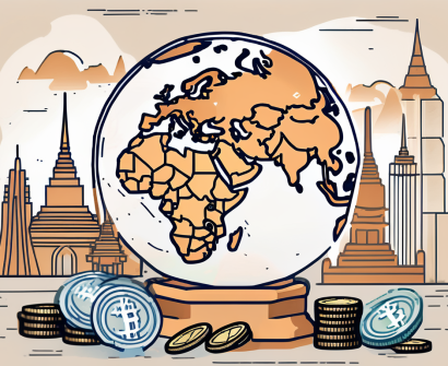 A classroom setting with a globe