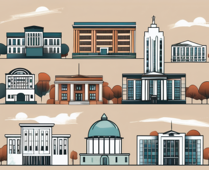 Five different school buildings