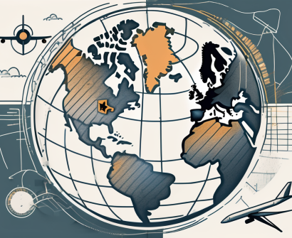 A globe focused on germany