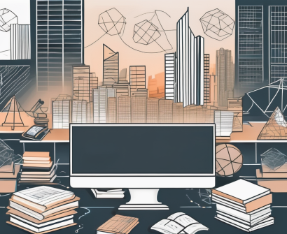 A classroom setting with scattered books