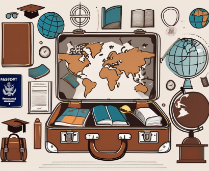An international school in indonesia surrounded by eight symbolic items