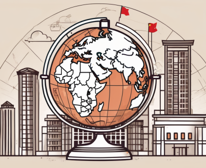 A diverse array of school-related objects like a globe