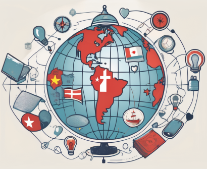 A globe focused on china