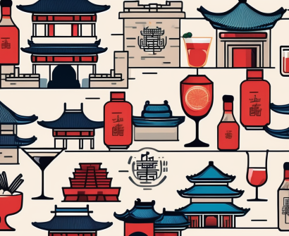 Various iconic chinese landmarks