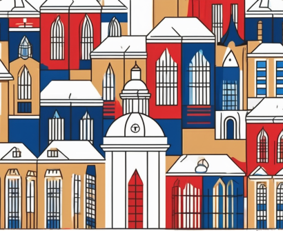 A diverse array of university buildings from around the world