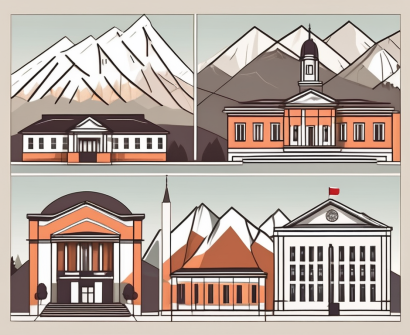 Five different school buildings