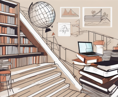 A classroom setting in singapore with various educational tools like books