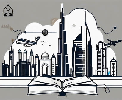 A symbolic representation of dubai's skyline