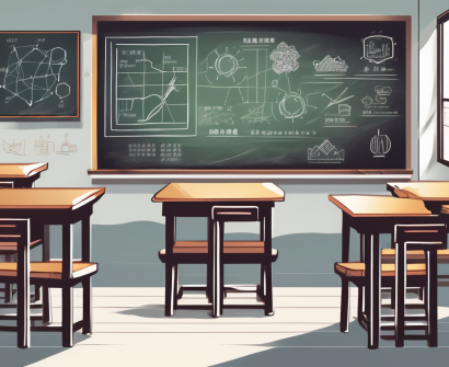 A classroom setting in china with various educational tools