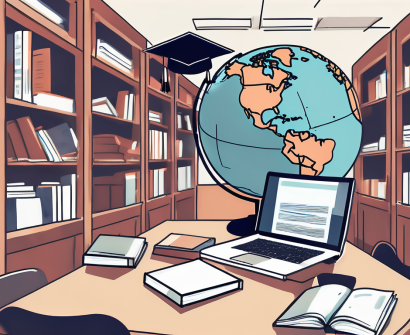 A classroom setting in singapore with scattered textbooks