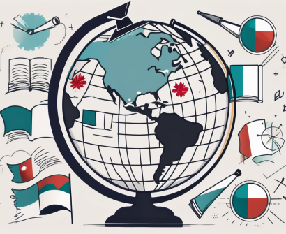 A globe focused on poland