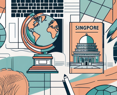 A classroom setting with a globe