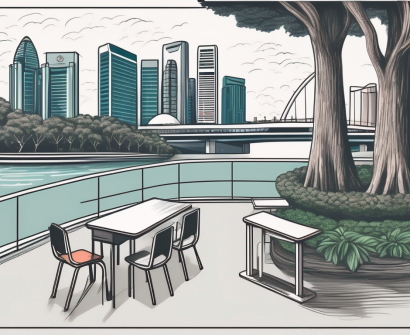 A singaporean classroom with a chalkboard