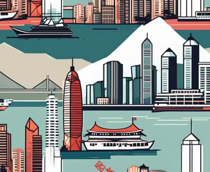 Several iconic hong kong landmarks