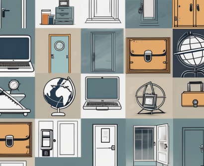 A diverse array of doors symbolizing different opportunities