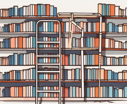 A ladder leaning against a large book symbolizing the ipgce