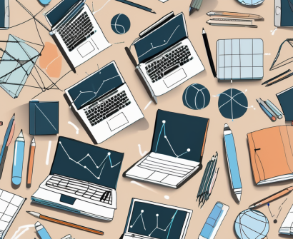 A diverse set of school supplies such as notebooks