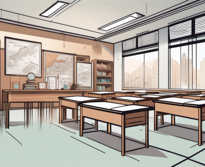 A classroom setting in hong kong