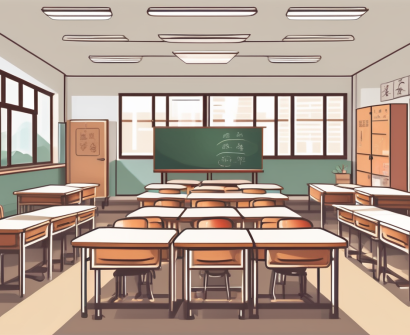 A well-organized classroom in taiwan