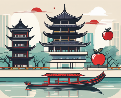 A collection of iconic hanoi landmarks