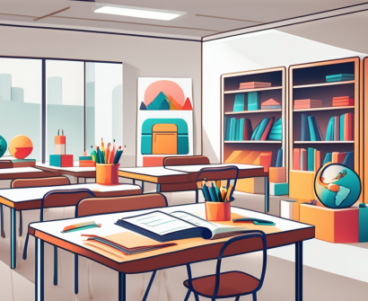A vibrant and engaging classroom setting filled with educational toys