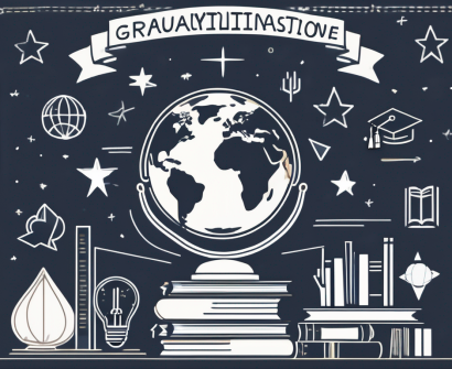 A stack of books next to a globe