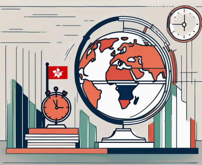 A classroom setting with a globe