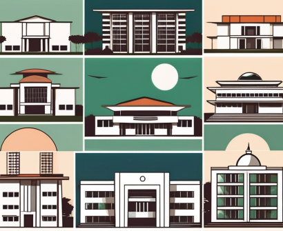 Five different school buildings