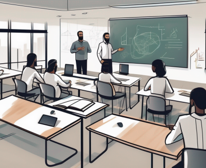 A modern classroom setting in the united arab emirates