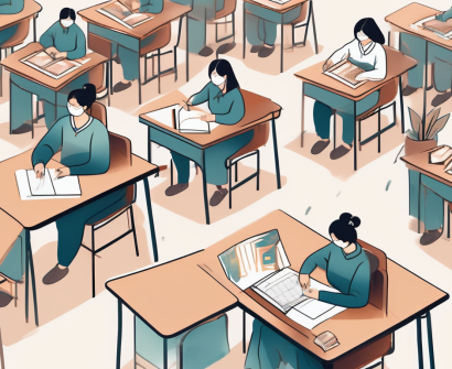 A classroom setting in china with diverse educational tools and resources