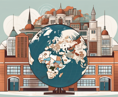 A diverse array of international school buildings in canada