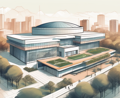 A diverse array of international school buildings in china with some surprising elements like a rooftop garden