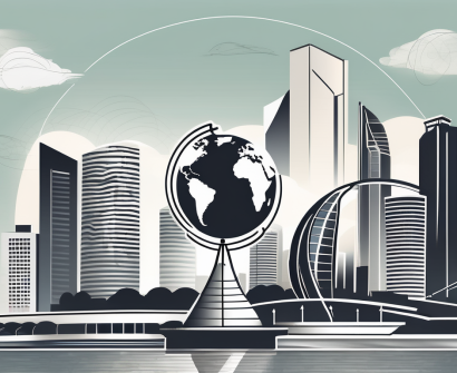 A skyline of singapore