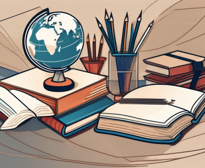 A classroom setting with thai cultural elements