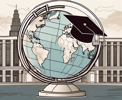 A globe focused on china